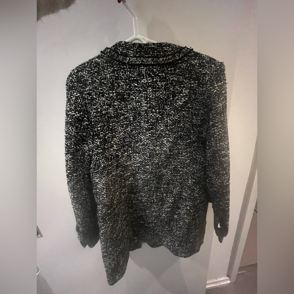 New Mango Black and White Tweed Cardigan - Picture 3 of 4